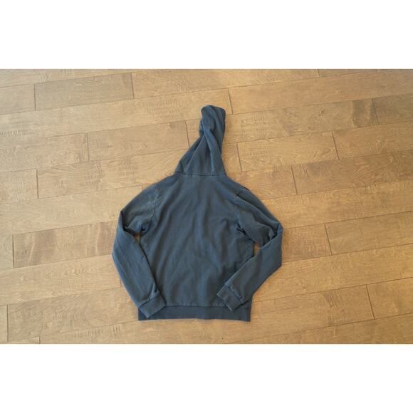 Marine Layer Full Zip Hoodie Womens Small Black Charcoal Long Sleeve Drawstring - Picture 4 of 10